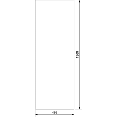UNIVERS Puerta izquierda para carcasa IP54 1369x498mm