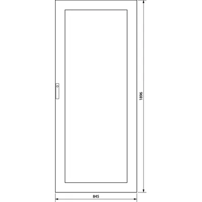 UNIVERS Puerta transparente para carcasa IP41 1896x845