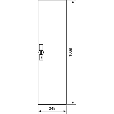 UNIVERS Rechte Spezialtür IP44 1100x300mm