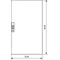 UNIVERS Right door for IP44 enclosure 919x1950mm