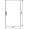 UNIVERS Right door for IP54 enclosure 919x519mm