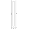 UNIVERS Right transparent door IP54 1900x350mm