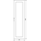 UNIVERS Right transparent door IP54 1900x550mm