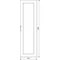 UNIVERS Right transparent door IP54 1900x550mm