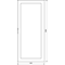 UNIVERS Right transparent door IP54/II 1900x850mm