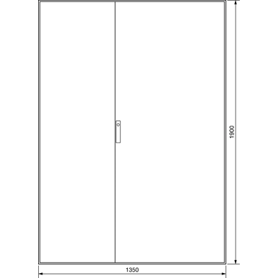 UNIVERS Series floor standing enclosure IP54/I 1900x1350x600 5-pole