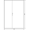 UNIVERS Series floor standing enclosure IP54/I 1900x1350x600 5-pole