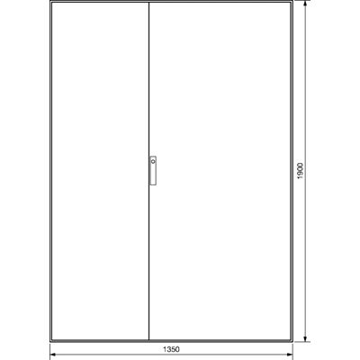 UNIVERS Series floor standing enclosure IP54/I 1900x1350x600 5-pole