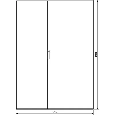 UNIVERS Series floor standing enclosure IP54/I 1900x1350x600 5-pole