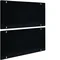 UNIVERS Side cover for plinths IP41 RAL9005 200x400mm