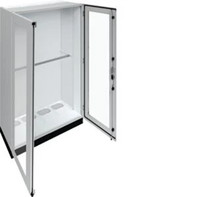 UNIVERS Standschaltanlage IP55/II 1050x1800x400 mit 100mm Sockel, transparente Tür