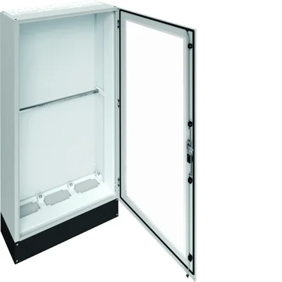 UNIVERS Standschaltanlage IP55/II 800x1800x275 mit 200mm Sockel, transparente Tür