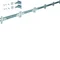 UNIVERS Szyna wsporcza do kabli 5-polowa montowana w obudowie 1250x76mm