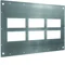 UNIVERS Tapa de cierre de la carcasa superior IP41 con 2 orificios para el campo 1100x600