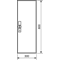 UNIVERS Verteilerkasten FW leer IP44/II 800x300x160mm