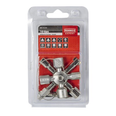 Universal 10-in-1 key for control cabinets