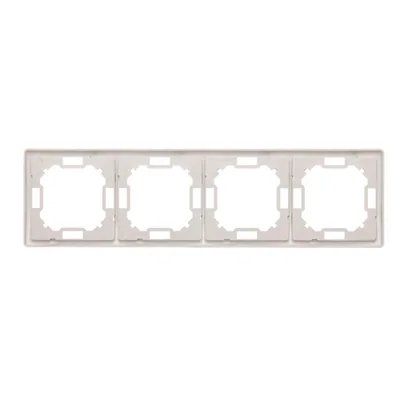 Universal 4-fold frame, horizontal and vertical, satin (metallic)