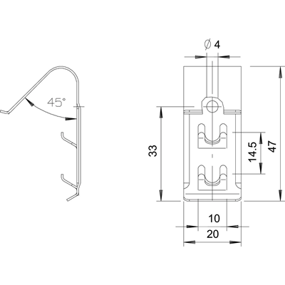 Universal cover clamp VA, DKU VA4310