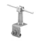 Universal latch holder for rebate, length 7 cm, hot-dip galvanized gray