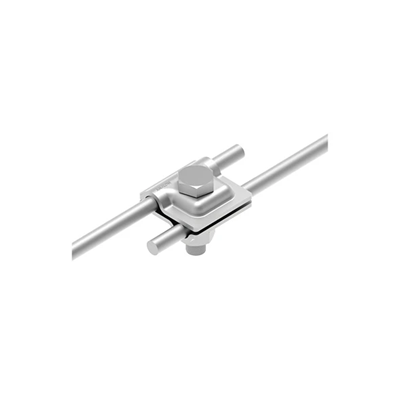 Universal one-hole pass-through connector 1xM10 x 35 made of stainless steel