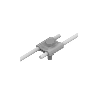 Universal pass-through connector (1xM10), hot-dip galvanized