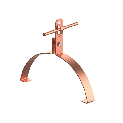 Universal ridge tile holder 210mm bend height 10cm copper