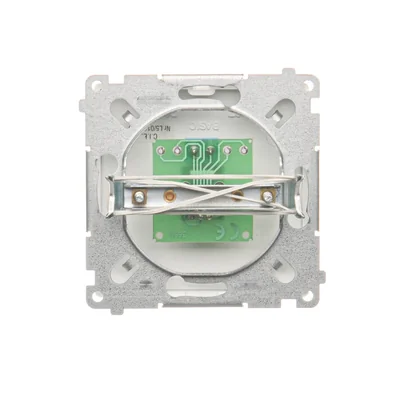 Universal single RJ11 telephone socket (module) white