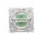 Universal single RJ11 telephone socket (module) white