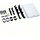 UNIVERSN block 300x500mm for 2 Cu PE / N busbars