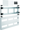 UNIVERSN block for horizontally mounted modular devices 6x12PLE 300x750mm