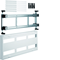 UNIVERSN-Block für horizontal montierte modulare Geräte 6x12PLE 300x750mm
