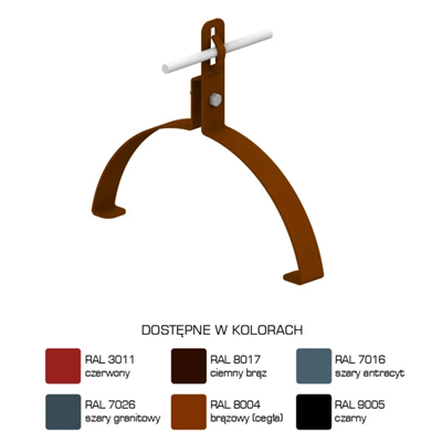 Univerzální úchyt na hřebenáče, 210 mm, ohyb, výška 13 cm, lakováno