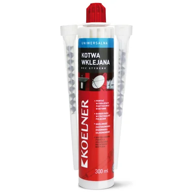Uniwersalna kotwa wklejana bez styrenu 300ml 10szt.