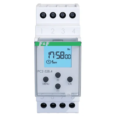 Uniwersalny zegar programowalny 1-kanałowy 16 A 24–264 V AC/DC NFC
