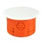 Unterputzdose mit Abdeckung Z70KF fi70mm, orange Platte