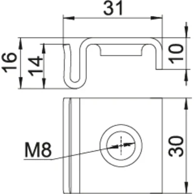 UPPM8MC Intermediate Panel Mount