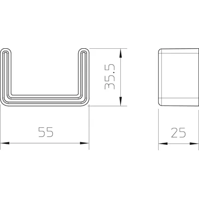US 3 KS O Tapa protectora para percha US 3
