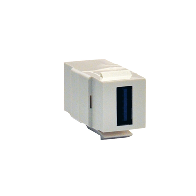 USB 3.0 A female keystone socket, white