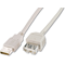 USB A/USB A M/F-Kabel 1,8 m grau