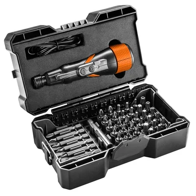 USB-C 3.6V Li-Ion Cordless Screwdriver, Plastic Box + Accessories