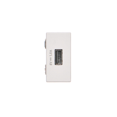 USB charger K45 USB 2.0 - A 5V DC 1.5A pure white
