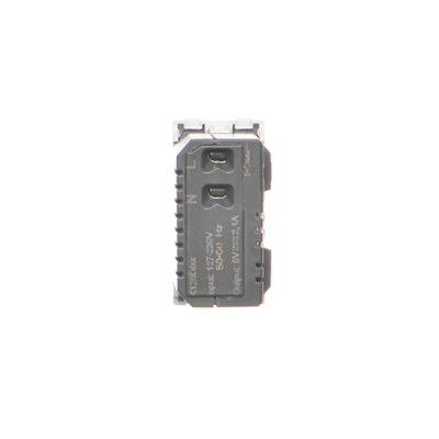 USB charger K45 USB 2.0 - A 5V DC 2.1A pure white