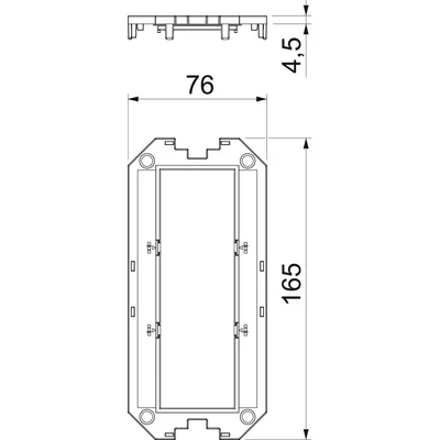 UT3 P3 Płytka montażowa dla UT3, 3 Modul45