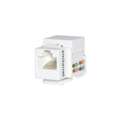 UTP RJ 45 socket cat. 6 keystone white, EM/FA-2630AK-8-C6