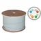 U/UTP cable category 6A, telecommunications, LSOH, Dca 4x2x23 AWG, 10Gb/s, 700 MHz, 25-year warranty, INTERTEK ETL certified, gray, 500m - ALANTEC