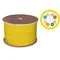 U/UTP category 6 cable, telecommunications, LSOH, B2ca FireHardy 4x2x23 AWG, 1Gb/s (10Gb/s up to 55m), 450 MHz, 25-year warranty, INTERTEK ETL certified, yellow, 500m - ALANTEC