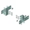 UW-BCU 23 Supporto per inserti a 2 posizioni per custodie HXS con profondità di 300 mm (1 set = 2 pezzi)