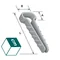 UWP / Push-in Handle PP Flat 6/10 100 pcs.