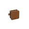 V5 Coffret mural souple 12 entrées prédécoupées 75x75x41mm IP54 clic-clac marron
