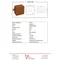 V5 Coffret mural souple 12 entrées prédécoupées 75x75x41mm IP54 clic-clac marron